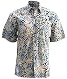Jungle Sand Cotton Hawaiian Batik Shirt By Johari West