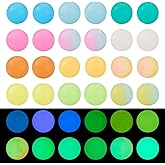 72pcs 12mm Glow in The Dark Silicone Beads,Silicone Focal Beads for Keychain Making Loose Rubber Bead Luminous Round Spacer Bead for Bracelets Earrings Necklaces Jewelry Making