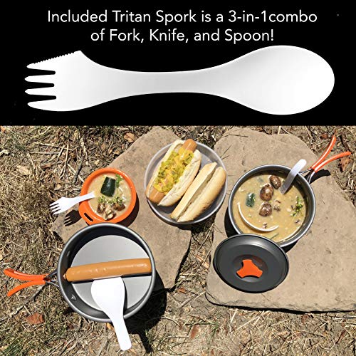 gear4U-Best-BPA-Free-Camping-Cookware-1013-14-Piece-Sets-Mess-Kit-Free-Bonus-Non-Stick-Anodized-Aluminum-Complete-Lightweight-Folding-Kit-for-Camping-Hiking-Backpacking-Outdoor-Cooking