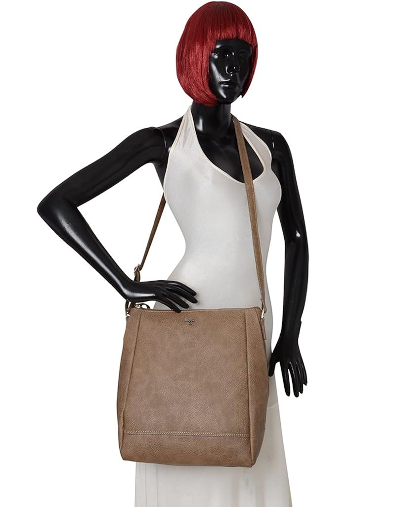 baggit women's tote bag (smoke) ()