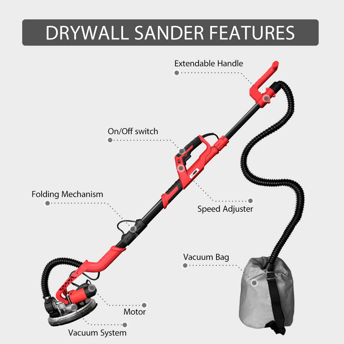 VIVOHOME VH243 Drywall Sanders product image 2