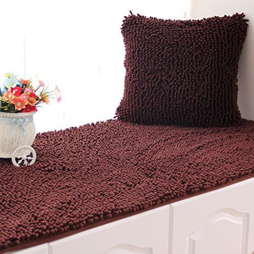 Chenille,plush anti-slip floating window mat custom window mat padded tatami mat balcony cushion cushion-G 60x150cm(24x59inch)