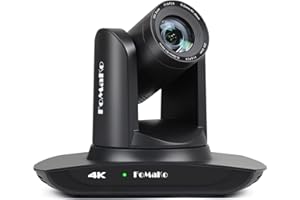 FoMaKo 4K PTZ Camera HDMI AI Auto-Tracking PTZ Camera 4K 20X Optical Zoom, USB3.0 LAN HDMI PTZ Camera 4K for Church Worship Education Conference Events, K20UH