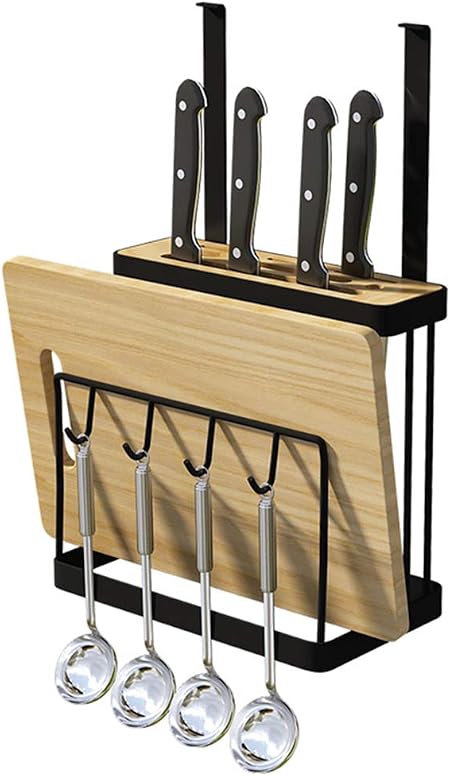 Soporte Magnético Para Cuchillos De Acero Inoxidable Y Madera - Imán Potente, Base Antideslizante Con Ventosas