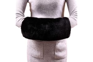 Wed2BB Faux Fur Hand Muffs Women Warm Faux Fur Muffs