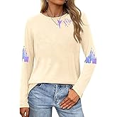 Magic Kingdom Shirts for Women Magical Tshirt Family Vacation Tee Cute Castle Graphic Long Sleeve Tops