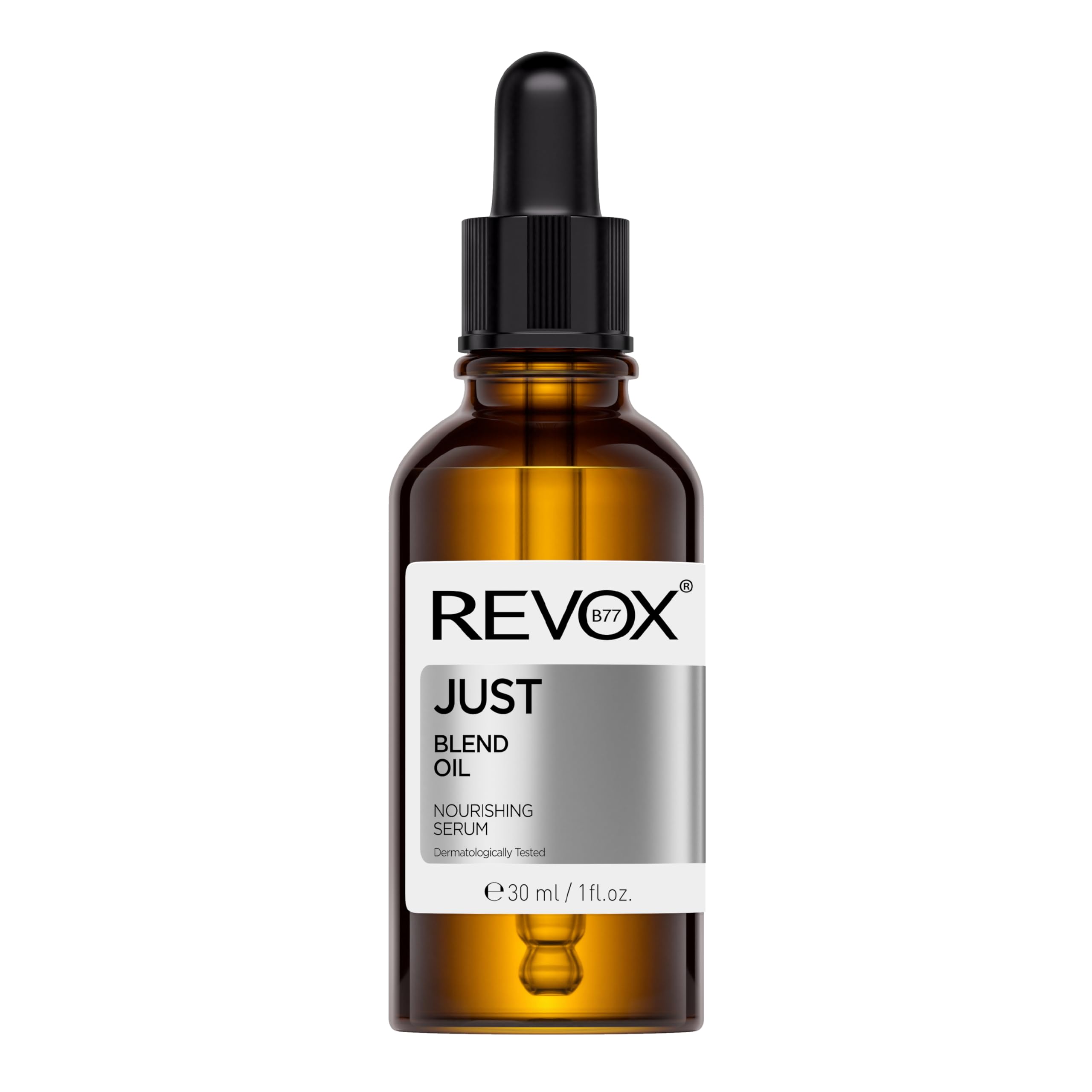 REVOX B77 - Just Blend Oil, 30 ml, Face and Neck Oil Blend, Nourishing Serum, Hydrates and Restores Skin's Radiance, Anti-Blemish Serum, Lightweight, Fast-Absorbing Formula