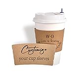 Personalized Kraft Disposable Coffee Cup