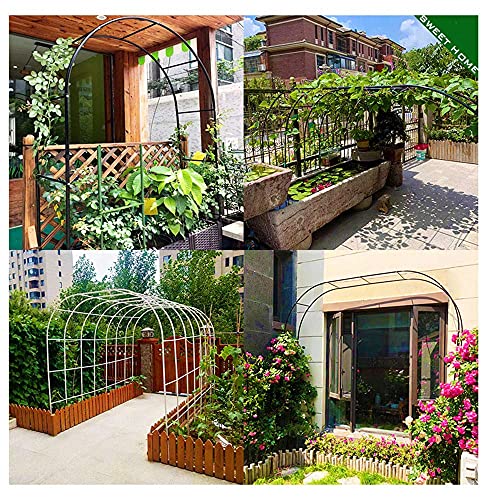 SAFGH Gartenbogenrahmen Einfach zu montieren für Kletterpflanzen Rose Support Kletterpflanzen Torbogen, wetterfest… – Bild 4