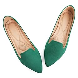 ChaiRong Zhou Women Flats Solid Color Suede Ballet