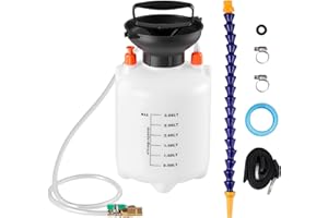 VEVOR Transmission Fluid Pump, 3 L Capacity, Manual Fluid Transfer Pump with 47 in Long Horse & HDPE Tank, Transmission Oil P