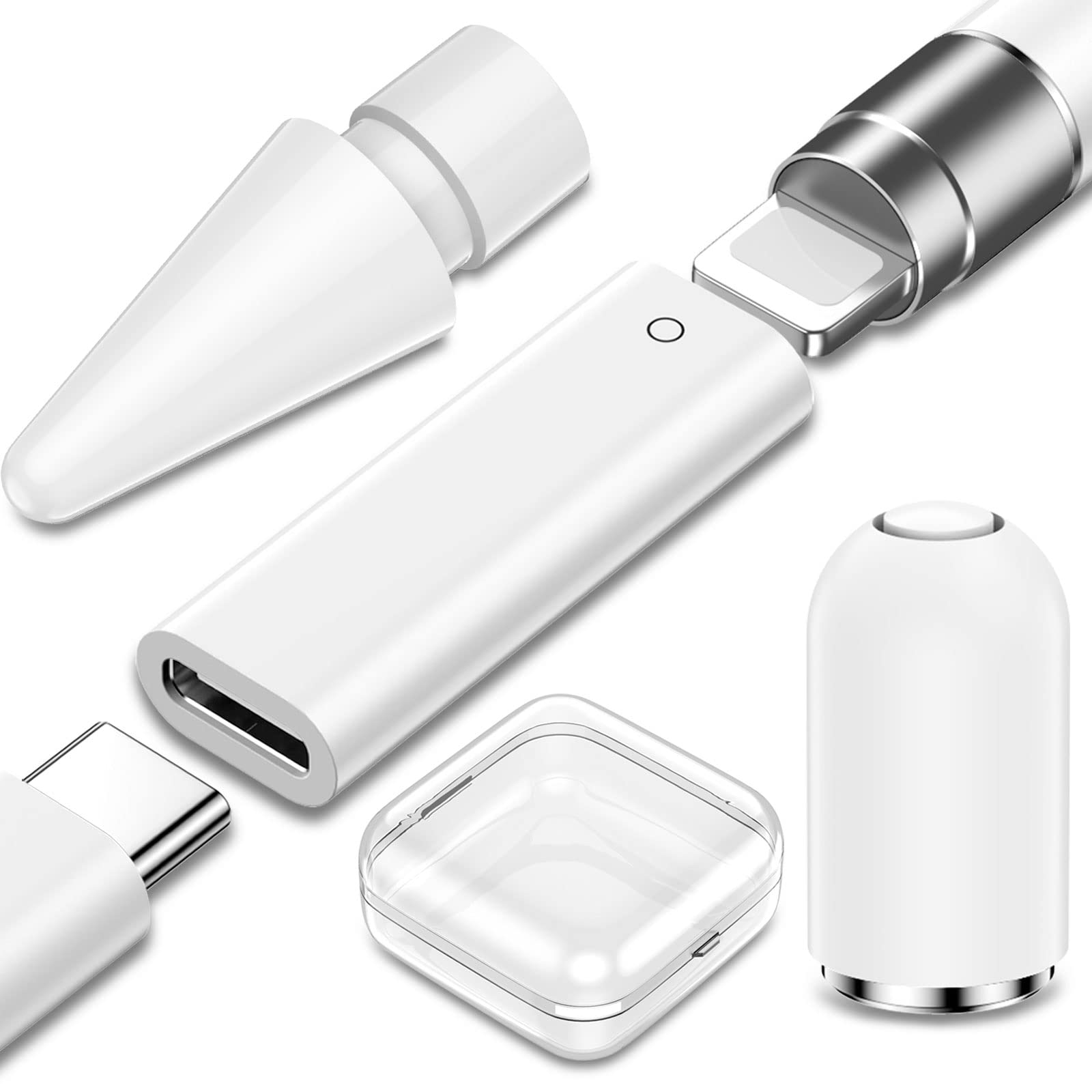3-Pack USB C to Pencil 1st Gen Adapter Type C Female for Lightning ...