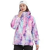 BGX Women's Ski Suit Windproof Waterproof Snowboard Colorful Printed Ski Snow Winter Jacket
