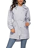 Long Rain Jacket Women Active Sport Running