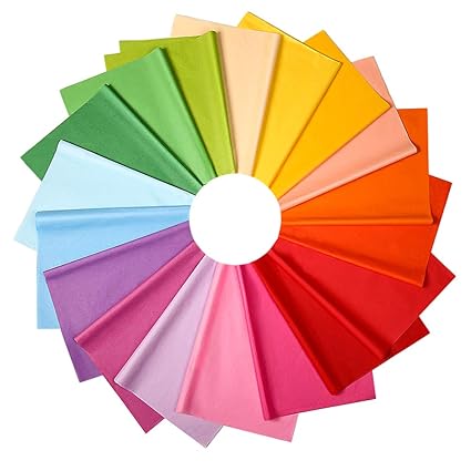 Amazoncom Btnow 72 Sheets Multi Coloured Tissue Paper Gift