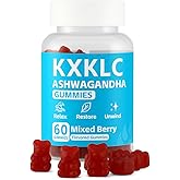 Organic Ashwagandha Gummies 2500mg - High Potency for Stress Support, Mood & Relaxation - with L-Theanine & Maca, Supports Natural Energy & Focus - Vegan Adaptogen Chews, Mixed Berry - 60 Gummies