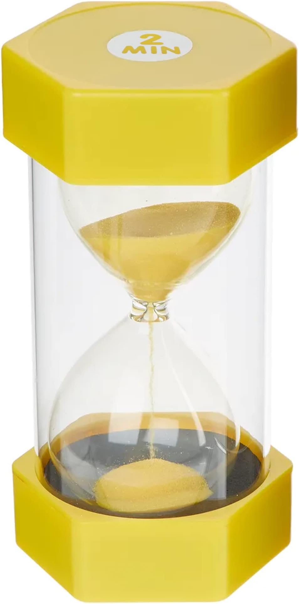Temple Lodge Jumbo Sand Timer for Kids 2 Minutes Yellow - Visual Time Tool