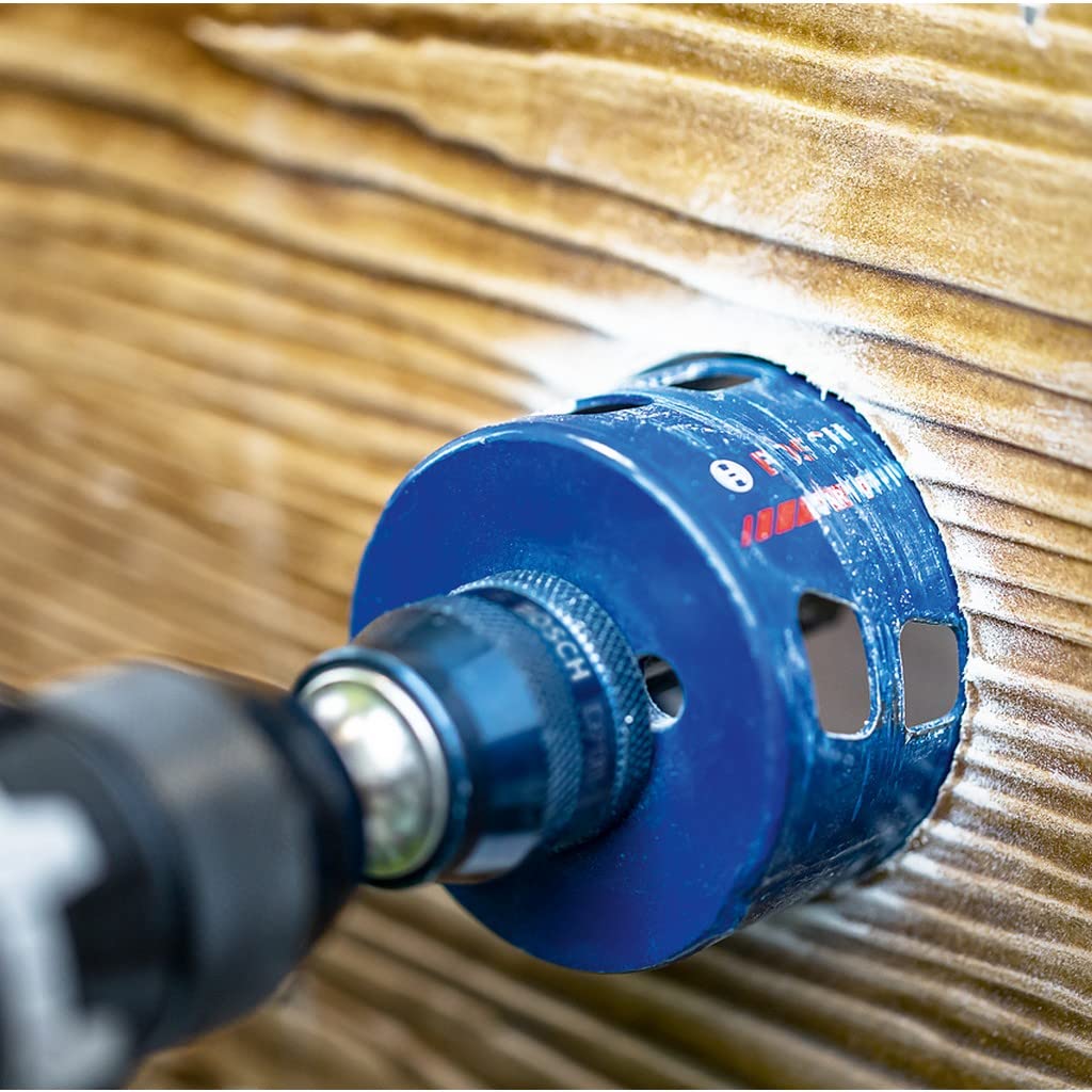 Bosch 11x EXPERT Tough Material Lochsäge Set (für Holz mit Metall, Ziegelstein, Ø 20-76 mm, Professional Zubehör Bohrmaschine/Schrauber) 7