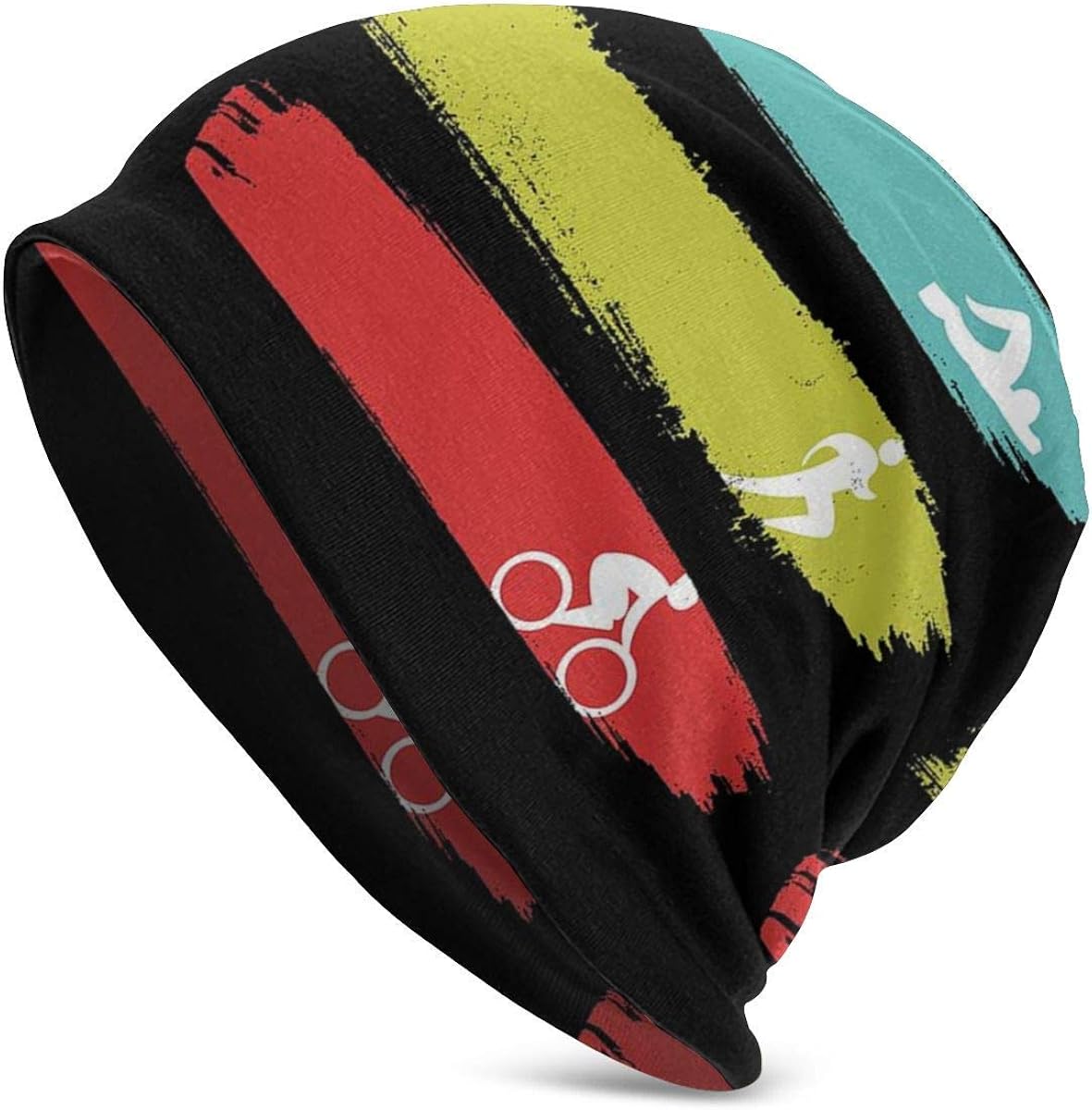 Gorro de Punto Triatlón Vintage Knit Beanie Hat Cap Gorras de Invierno