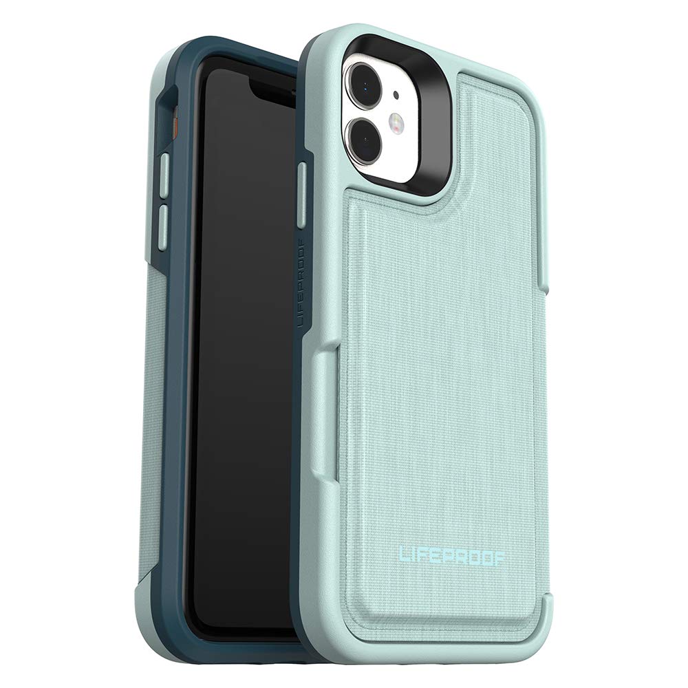 LifeProof Flip Wallet Case, Premium, Drop Protective Wallet Case for iPhone 11 - Water Lily (77-63486)