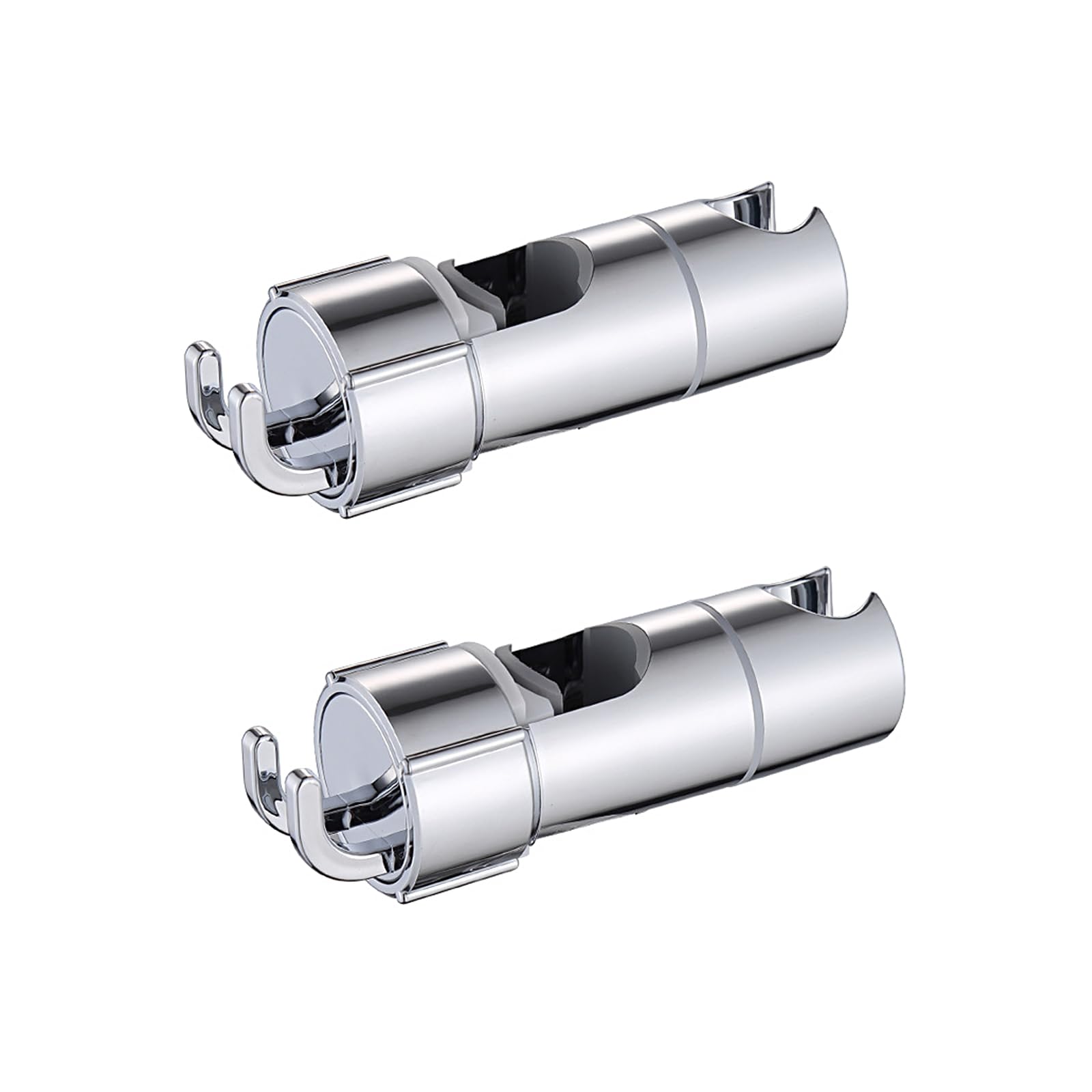 EULAPGOE 2 Pcs Shower Head Holder 18-25mm Shower Head Holder Replacement, Adjustable Shower Head for Slide Bar, Hand Shower Bracket