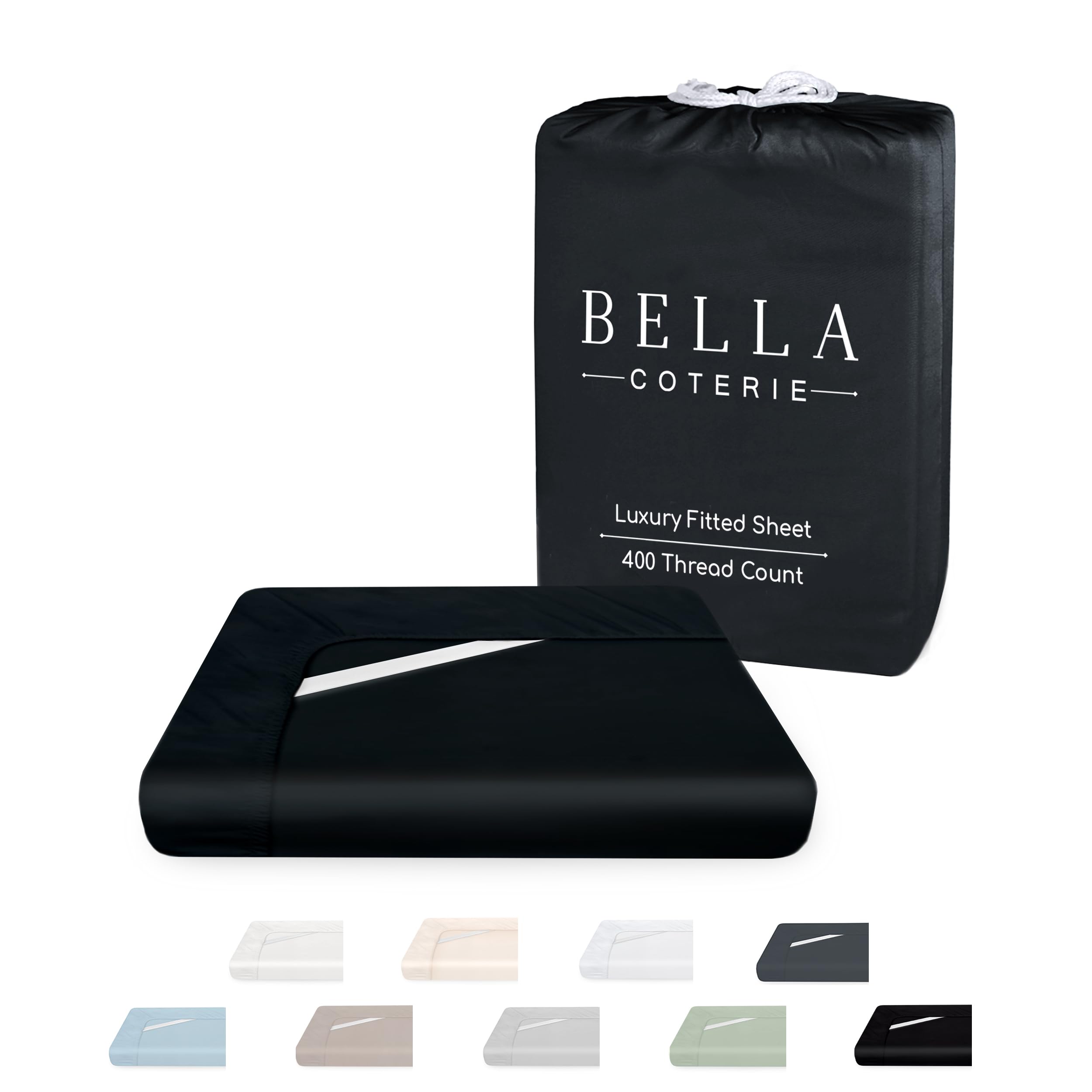 Bella Coterie Luxury Bamboo Cal King Size Fitted