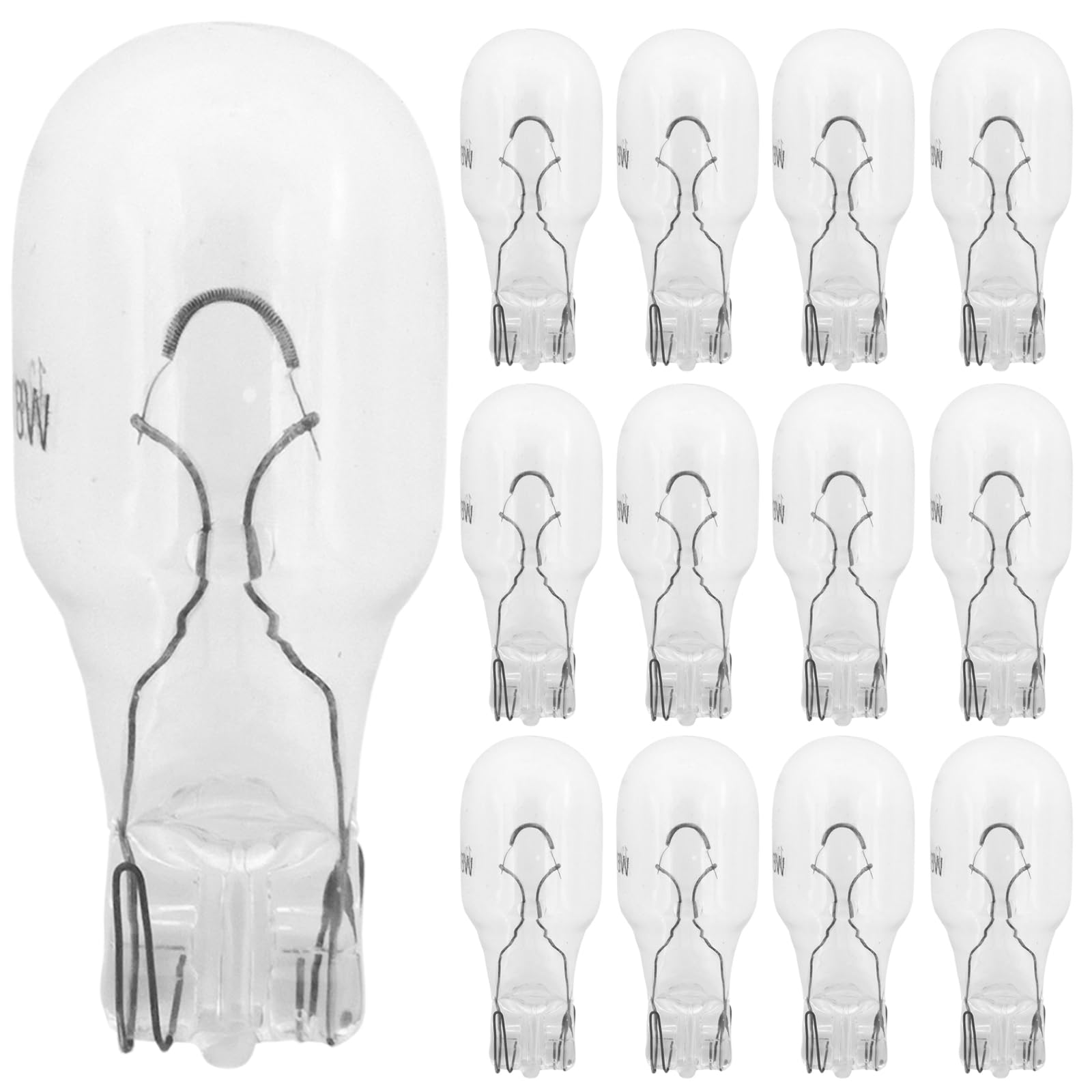 Photo 1 of QYKAVM 12 Pack 18 Watt T5 T10 Landscape Light Bulbs,12 Volt Low Voltage Clear Incandescent Light Bulb for Outdoor Landscape Lighting,RV, Under Cabinet Light Bulbs,Warm White Wedge Bulb