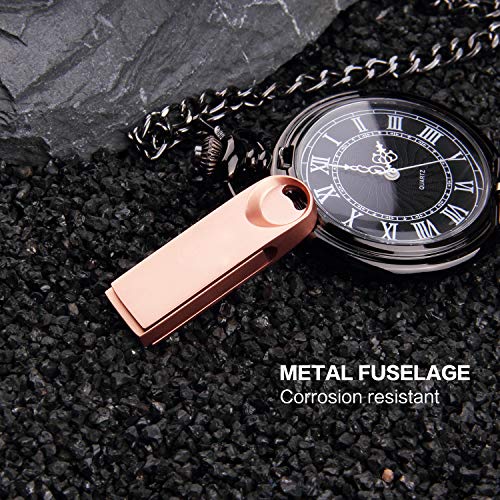 USB Flash Drive Memory Stick 256GB USB Drive KEAINIKJ USB Drive Thumb Drive USB 3.0 Flash Drives Pen Drive USB Storage for PC Backup Drive USB Stick Jump Drive Zip Drive (256GB, Rose Gold-Zip Drive)
