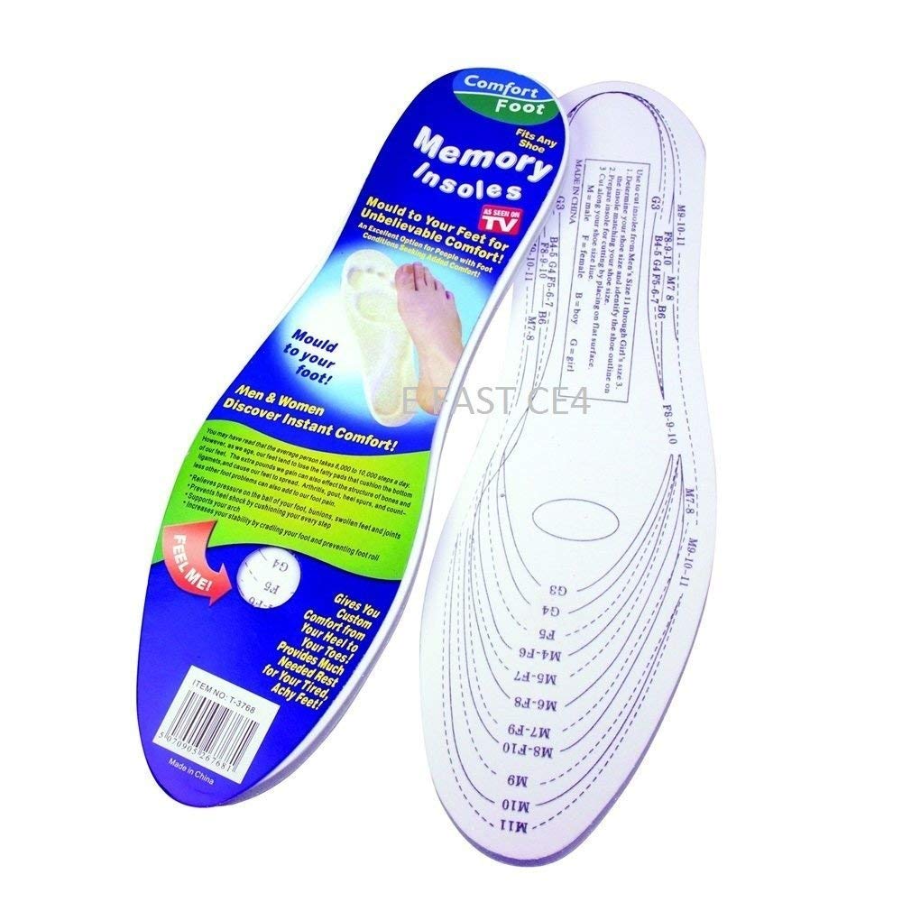 Buy Your Store Comfort Foot 1 Pair Unisex Insoles Antibacterial