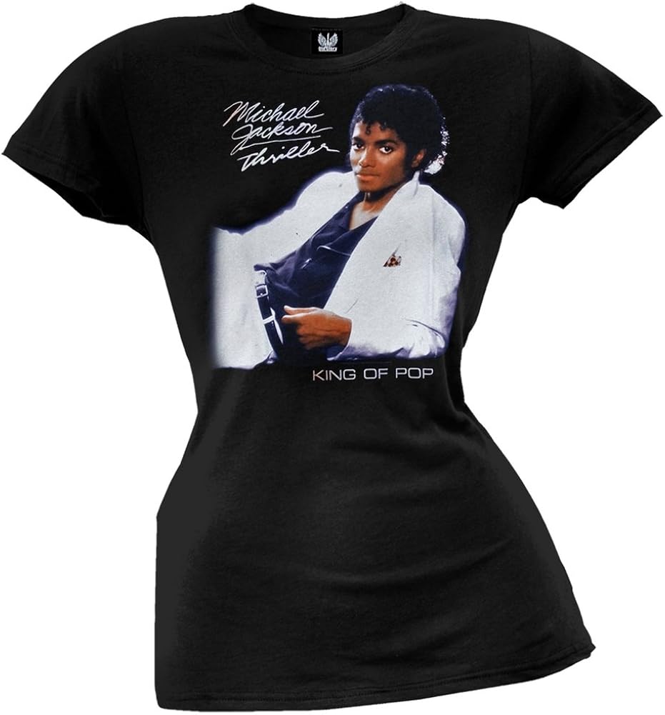 Michael Jackson Womens Thriller Juniors Tshirt Medium