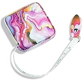 Aaymoous Mini Tape Measure Retractable Soft Tape Measure for Sewing, Cloth, Fabric & Measuring Tape for Body Measurements - Pink