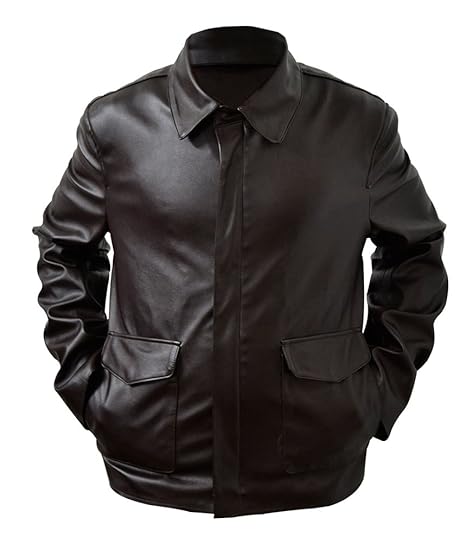 Men's Harrison Ford Indiana Jones Synthetic Leather Jacket, XXS-3XL