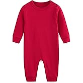 FITFIFTH POD Baby Girl Boy Outfit Infant 100% Cotton Long Sleeve Newborn Romper Unisex Footless Jumpsuit