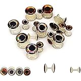 Aventik Weightless Dumbbells Eyese Making,Ghost Fish Head Fly Tying Materials Super Realistic Baitfish Skull Mask Design Ultr