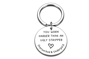 STVK Employee Appreciation Gifts for Women Men Coworkers Going Away Keychain Funny Office Thank You Gifts for Colleagues Friends Leaving Farewell Retirement Gifts Inspirational Gifts for Him Her