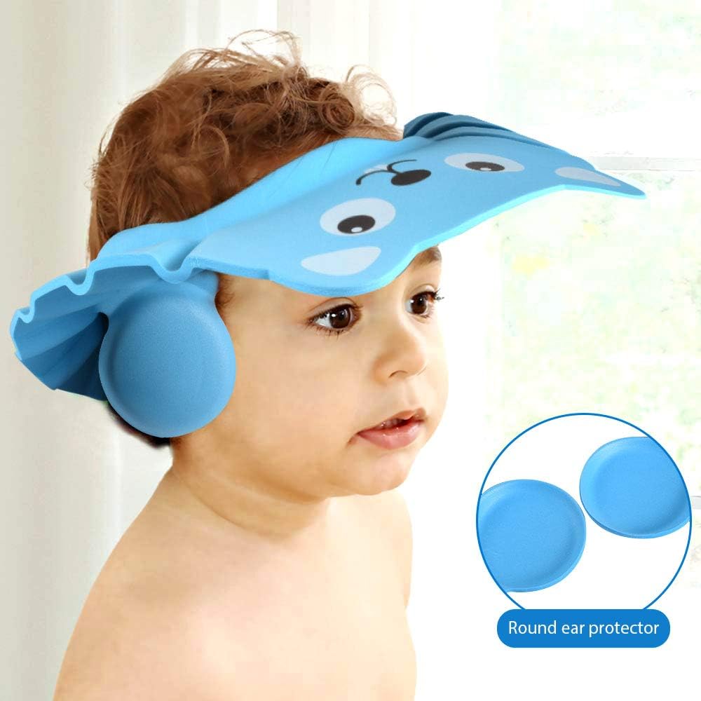azzurro, rosa 2 tappi per lo shampoo impermeabili regolabili paraorecchie  per la protezione del bambino Cuffia per la doccia del bambino Prima  infanzia urban-earth.co.uk