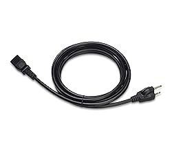 Amazon Basics PC Power Cord, 10 feet, 5-Pack, AC
