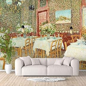 Wall Murals for Bedroom Starry Night by Van Gogh Famous Paintings Large Removable Wallpaper Peel and Stick Wall Stickers - 66x96 inches