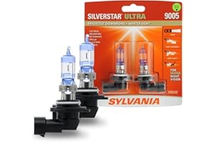 SYLVANIA 9005 SilverStar Ultra High Performance Halogen Headlight Bulb, (Contains 2 Bulbs)
