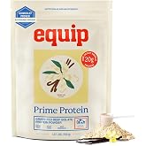 Equip Foods Prime Protein Powder | Clean, Grass Fed Beef Protein Powder | Carnivore Protein Isolate, Keto Friendly | Gluten &amp; Dairy Free | Helps Build &amp; Repair Tissue | 30 Servings, Vanilla (No Sugar)