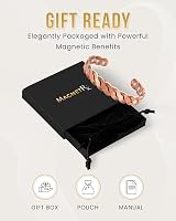 MagnetRX Pure Copper Magnetic Bracelet Adjustable Cuff Gift Box Twisted Copper view 8