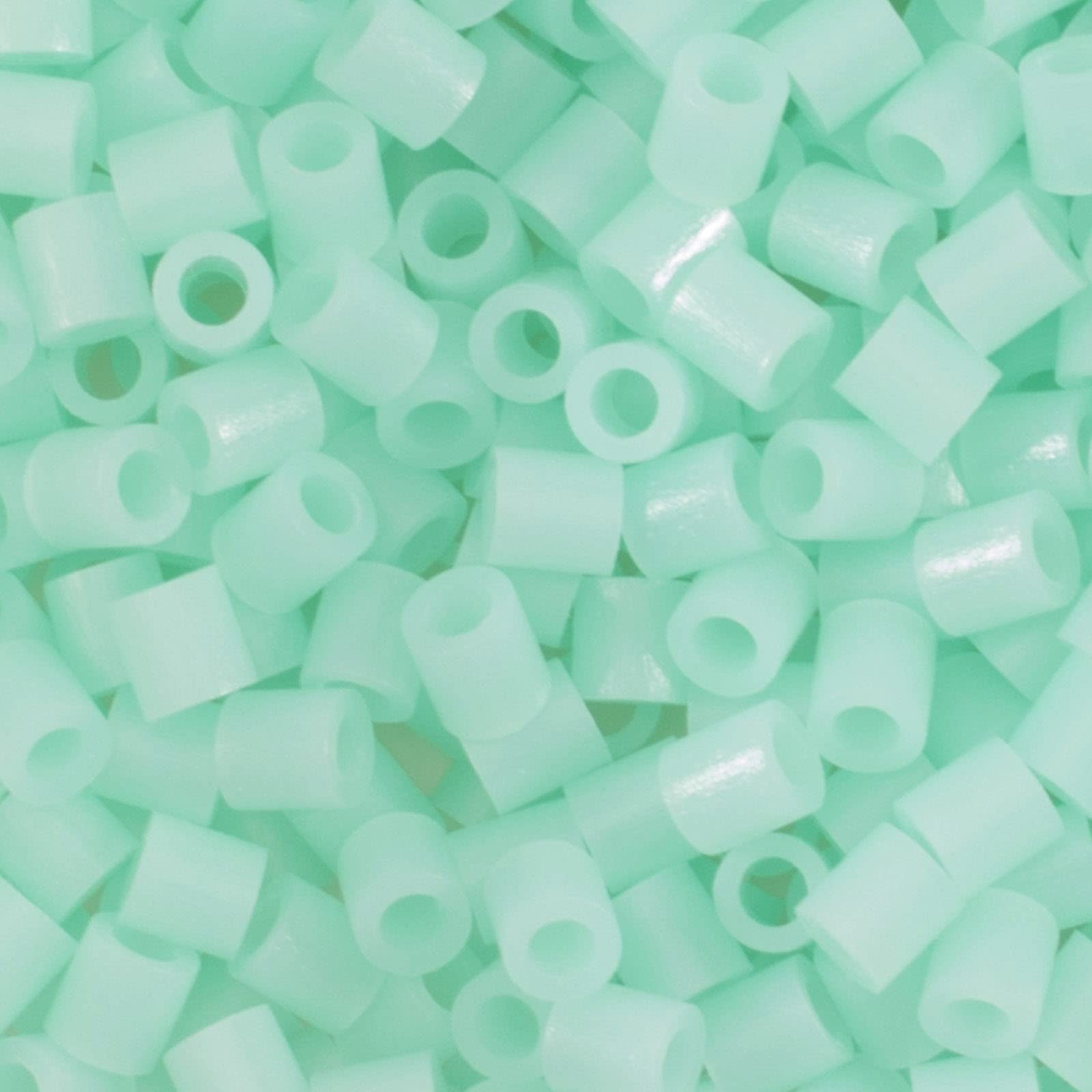 Vaessen Creative Fuse Beads, Glow Blue, Set of 1100 Pieces for DIY Crafts with Kids, Making Jewelry, Homemade Decorations and Other Crafty Ideas, 5mm