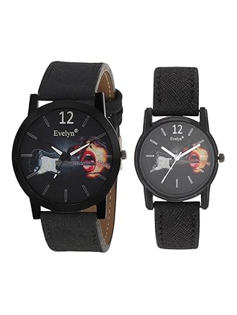 Analog Leather Watches for Lovely Couple -Eve-601-633