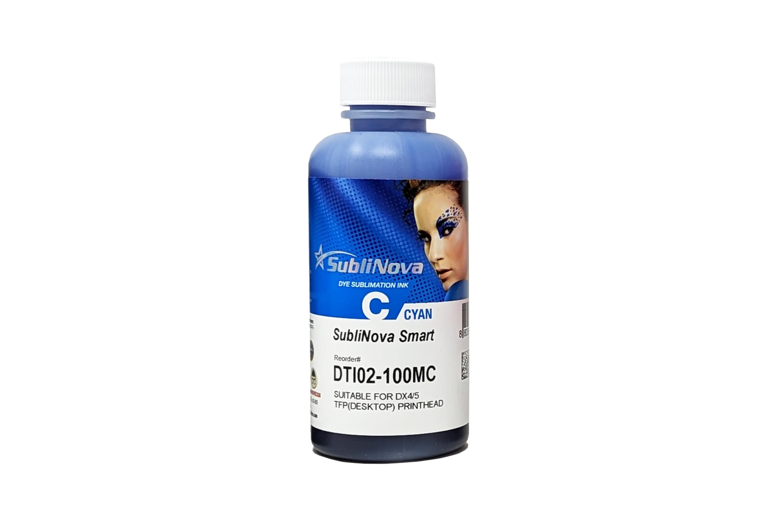 Ink Tec Sublinova Smart DTI Dye Sublimation Inks (Cyan, 100ml)