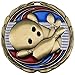 Decade Awards Gold Bowling Die Cast Medal - 2.5 Inches - Includes Red, White & Blue V-Neck Ribbon