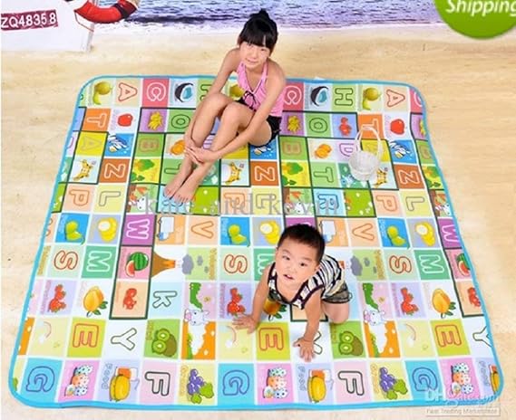 Sonani Double Side Baby Crawling Waterproof Floor Mat for Kids (Green)