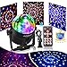 Party Ball Light Disco Lights Mini Disco Ball 6 Colors Stage Lights With Remote Control, Sound Motion Sensor Stage Lights for Indoor Kid's Parties, Bar, Dancing, Wedding. Upgraded Version (1 pack)