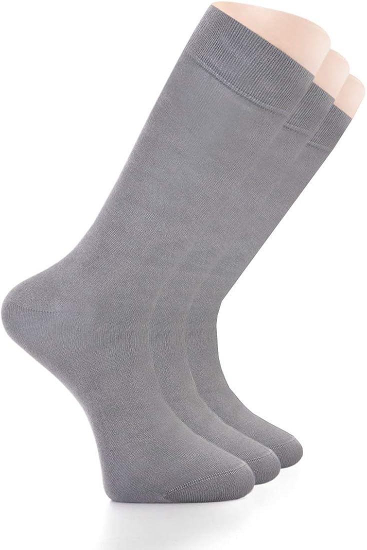 Women's Bamboo Dress Socks, Seamless, Crew, Size 69 & 912 (3 Pairs