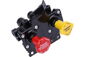 Dfuorty 5-Ports Dash Control Brake Valve Compatible for Volvo VNL Trailer Parking Brake Module Replacement 24340522 Instrumen