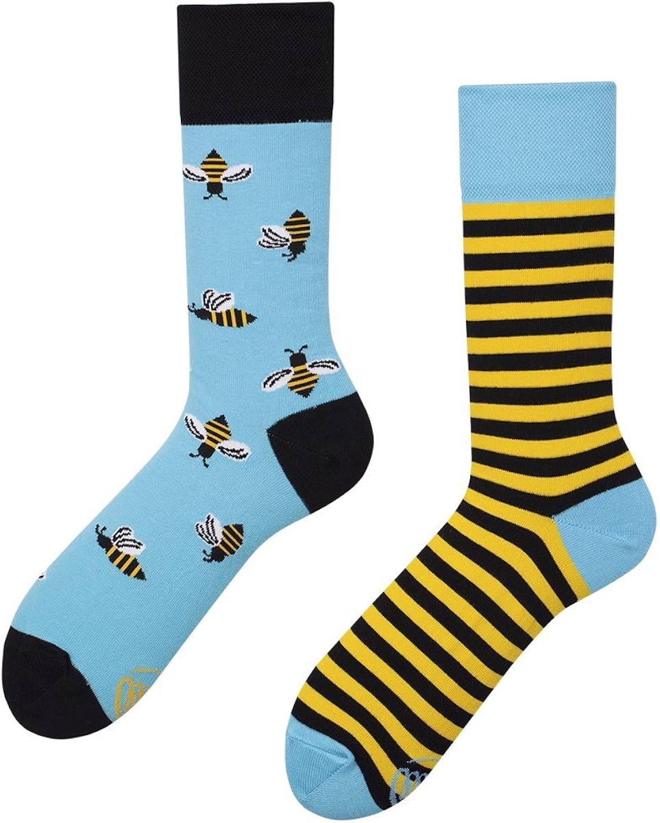 Many Mornings Mix & Match Unisex Socks - Bee Bee (EU 35-38 / UK 3-5), multicolored